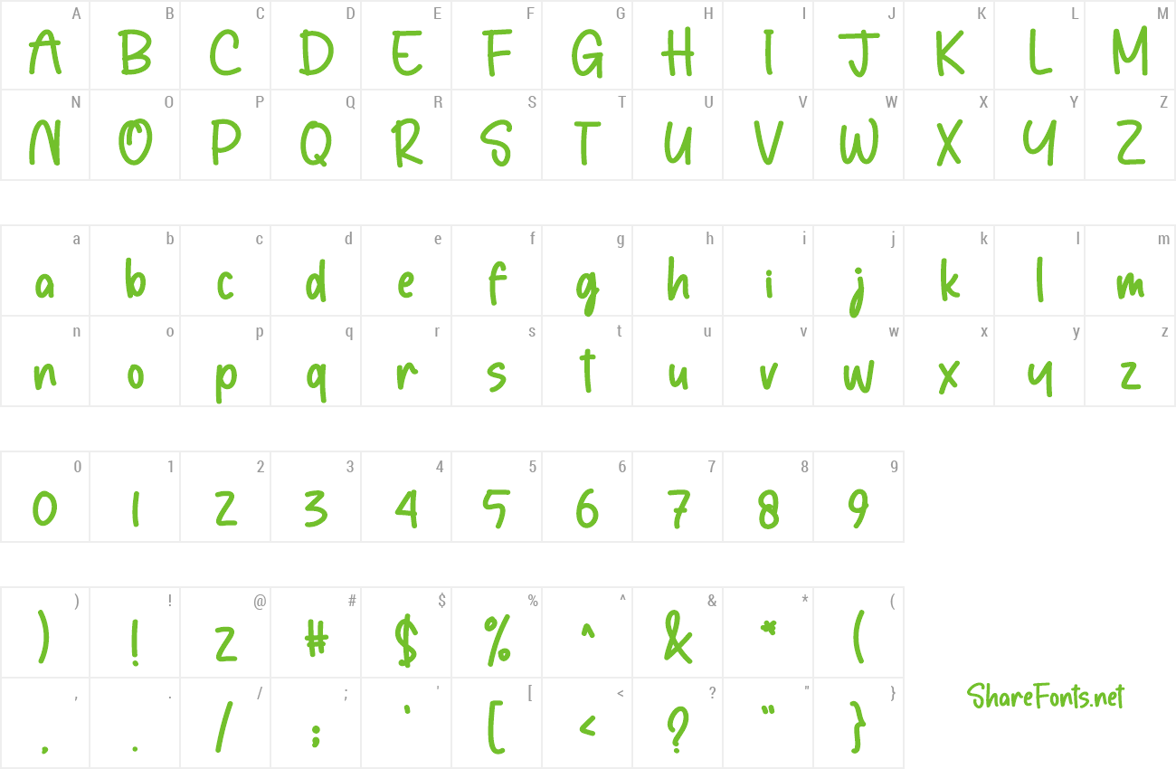 Font Only Kids preview